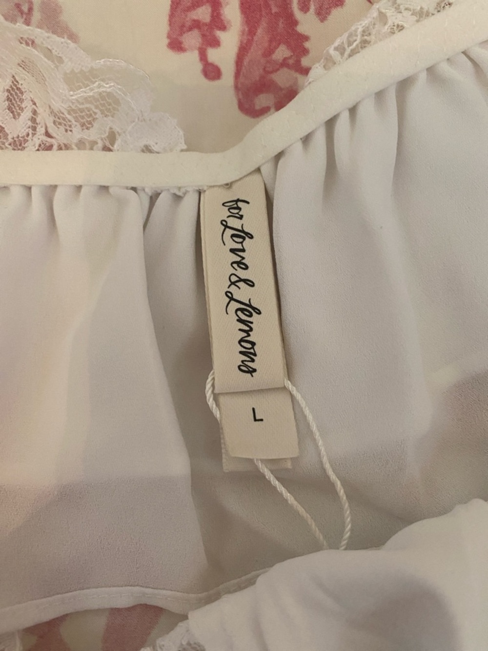 NWT For Love And Lemons White Butterfly Lace Bra Top and Panties Set - Picture 7 of 13